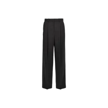 THEORY Double Pleated Loose Leg Pants