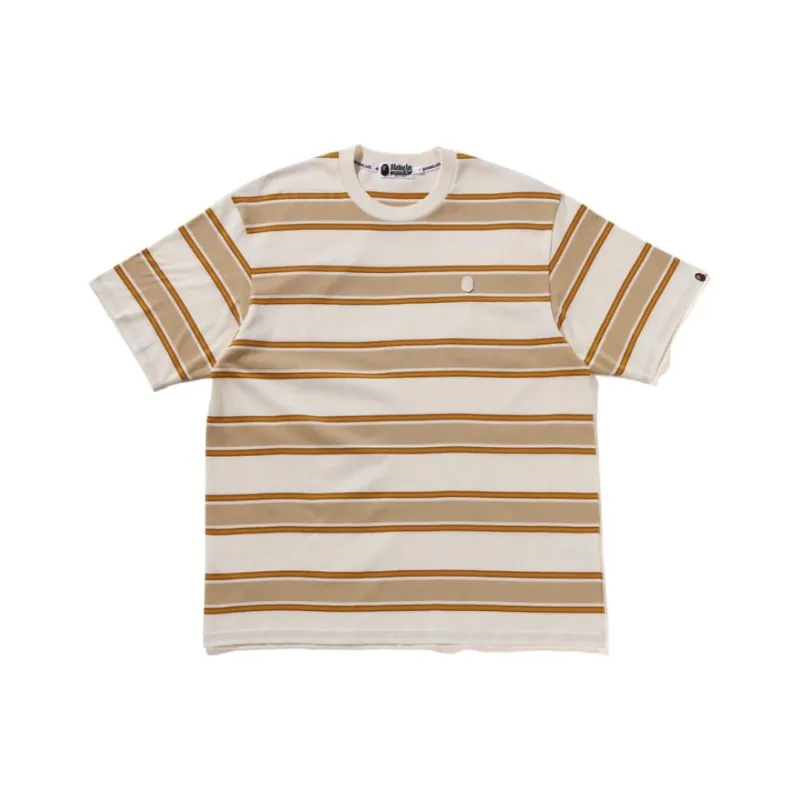 A BATHING APE One Point Strip Relaxed Fit Tee-6