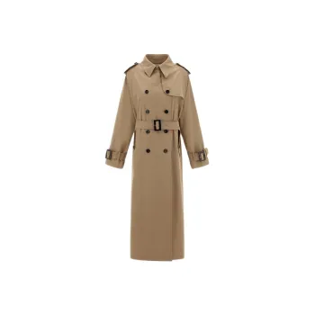 HERNO Double-Breasted Belted Trench Coat