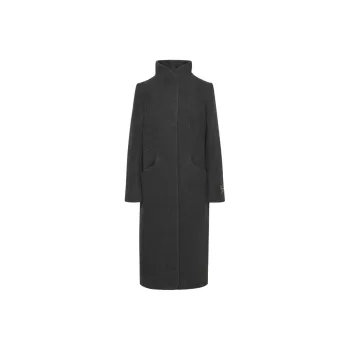 ARITZIA Wilfred The Cocoon Long Coat Coats Women's Linus Txtr Black Gray