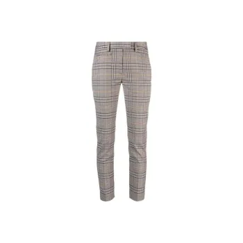 Dondup Micaela Checked Tapered Trousers