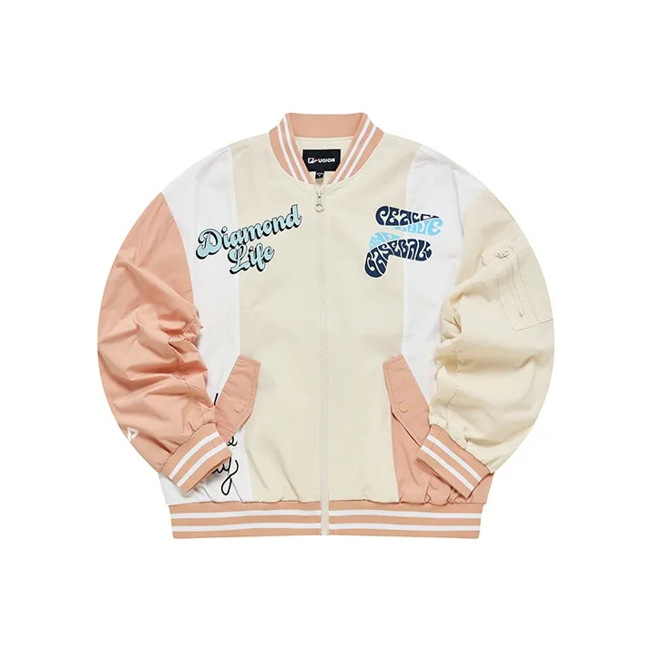 FILA FUSION BASEBALL Series Jacket Women's Cinnamon Orange-0