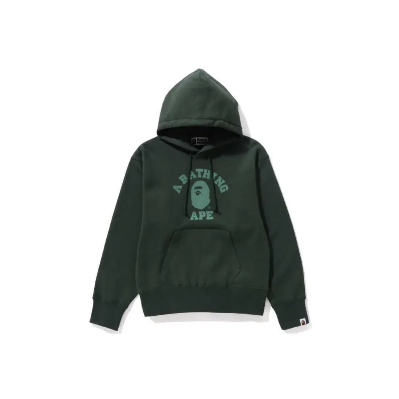BAPE BLACK College Pullover Hoodie 'Pink'-0