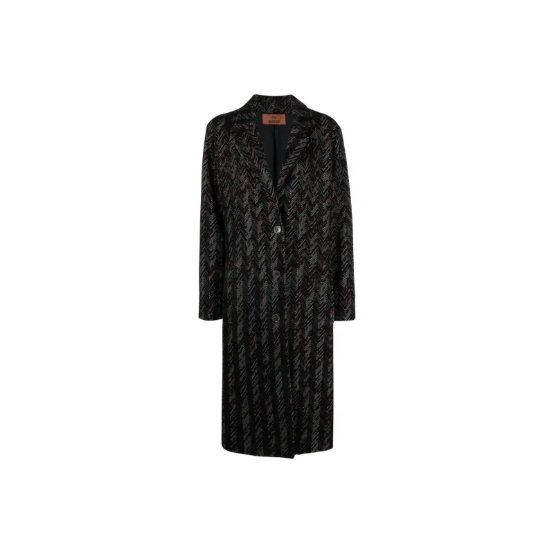MISSONI Zigzag Single-breasted Coat-0