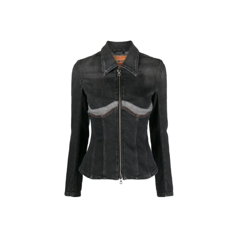 DIESEL Denim Jacket Women's Black-0