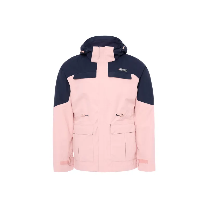 OUTDOOR PRODUCTS Waterproof And Windproof To Keep Warm Windbreaker Jacket Women's Urban Pink/Dark Army Blue-0