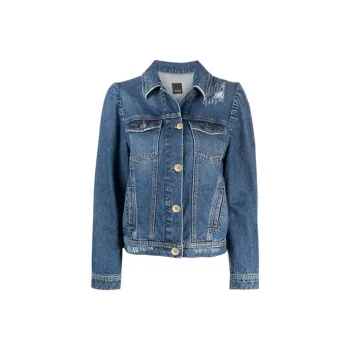 PINKO Denim Jackets Women's Blue