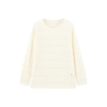 PEACEBIRD Knitwear Women's Mist White
