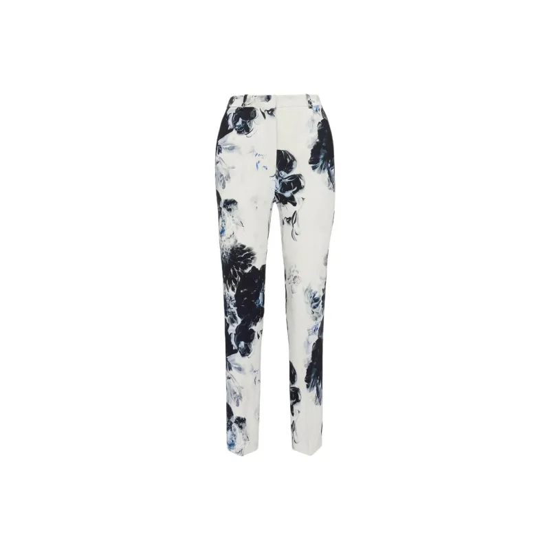 Alexander McQueen Graphic Printed Tapered Trousers-0
