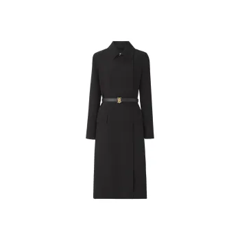 Burberry Trench Coats Women's Black