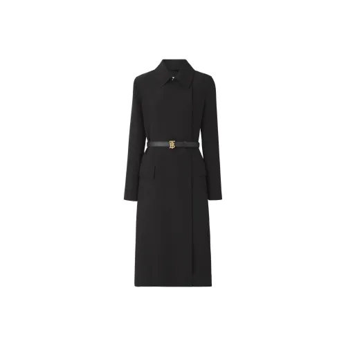 Burberry Trench Coats Women's Black