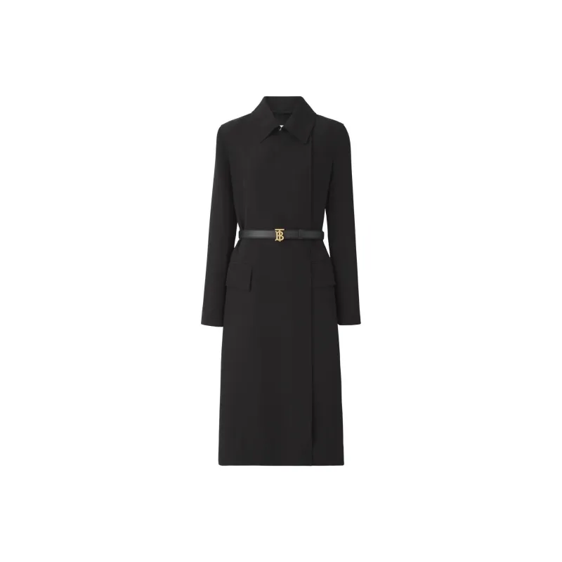 Burberry Trench Coats Women's Black-0