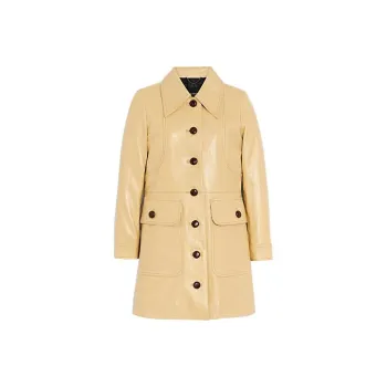 COACH Leather Jacket Women's Umber