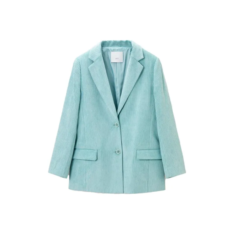 OVV Business Suits Women's Light Blue Solid Color A4-0