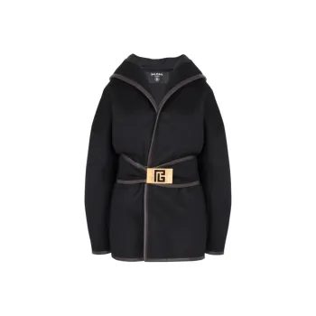 BALMAIN Coats Women's Black