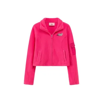 CHUU Cropped Coats Women's Deep Rose Red