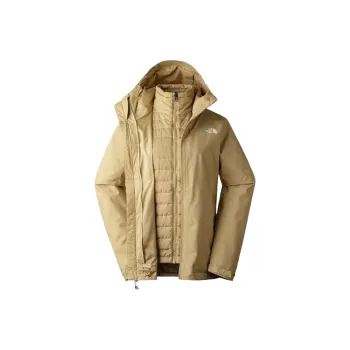 THE NORTH FACE Outdoor Hiking Waterproof And Windproof To Keep Warm Windbreaker Jacket Women's Khaki
