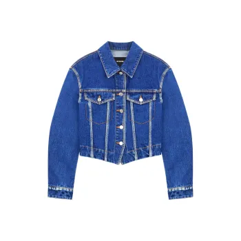 WE11DONE Denim Jackets Women's Blue
