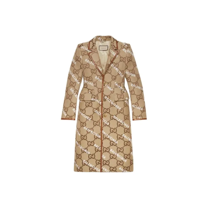 GUCCI FW23 Coats Coat Women's Khaki-0