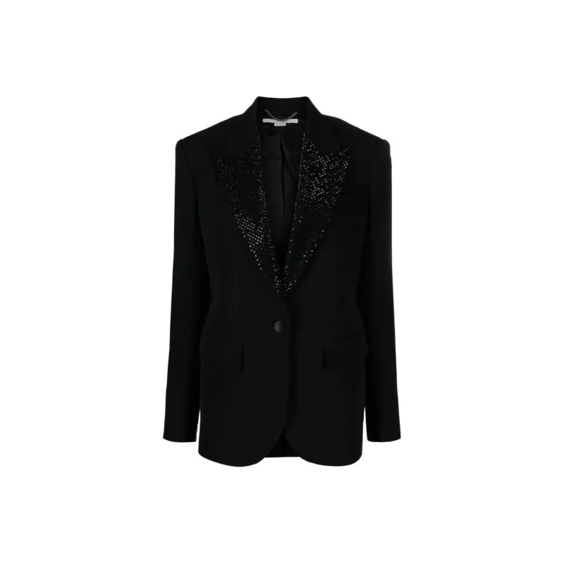 Stella McCartney Hotfix Single Breasted Embellished Blazer-0