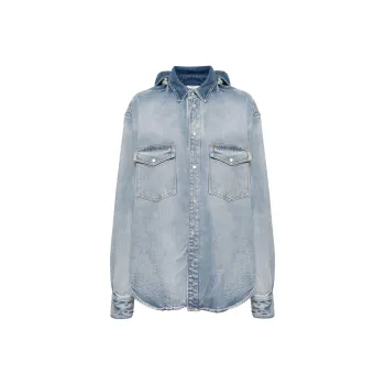 Vetements Front Back Denim Shirt 'Light Blue'