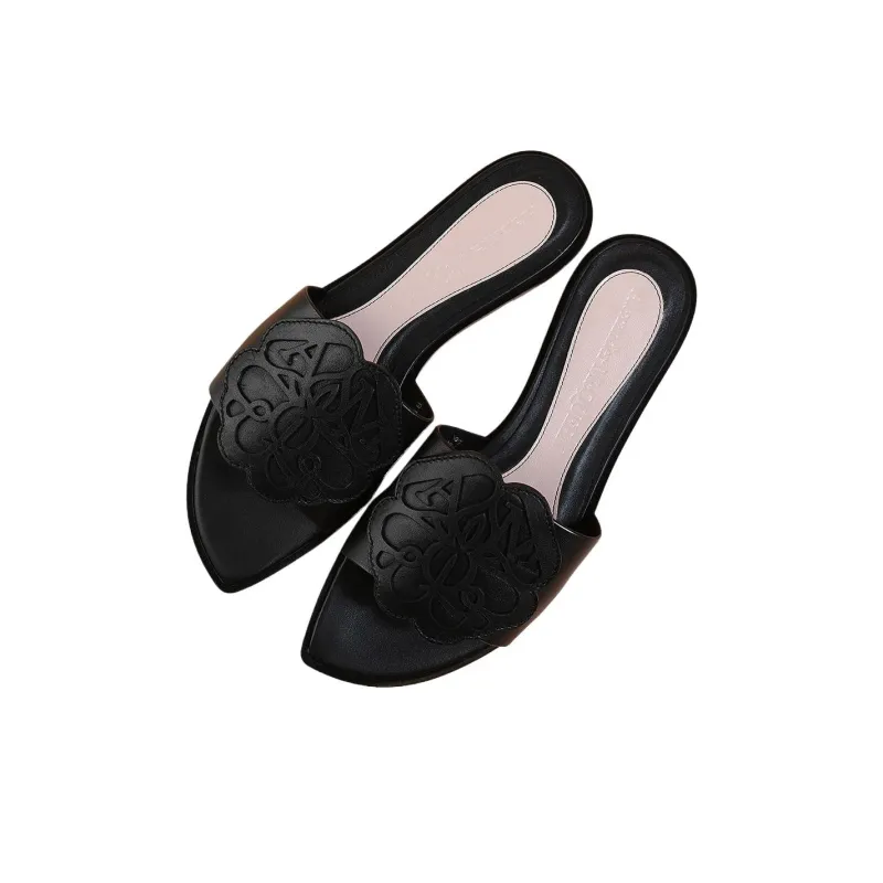 Alexander McQueen Slide Slippers Women's Black-3