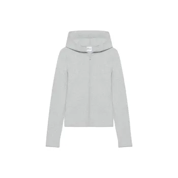ARITZIA Tna Homestretch™ Slim Hooded Zip-Up Sweatshirt Women's Heather Chrome Gray