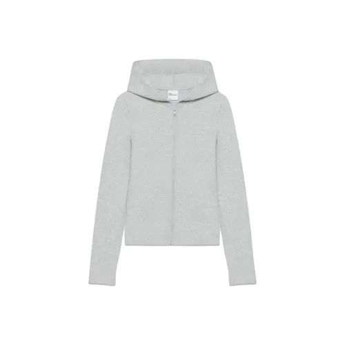 ARITZIA Tna Homestretch™ Slim Hooded Zip-Up Sweatshirt Women's Heather Chrome Gray