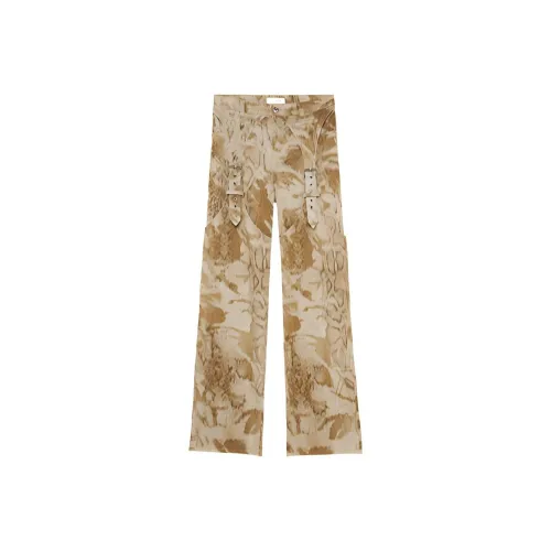 Blumarine Python-print Wide-leg Jeans
