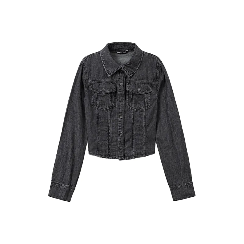 SPAO Denim Jackets Women's-0