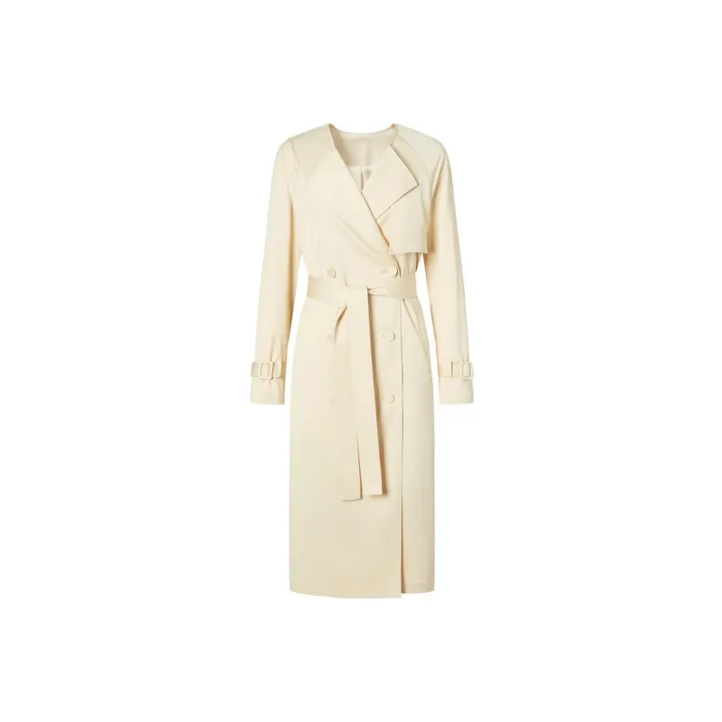 JZ. ANNAKRO Trench Coat Women's Apricot-0