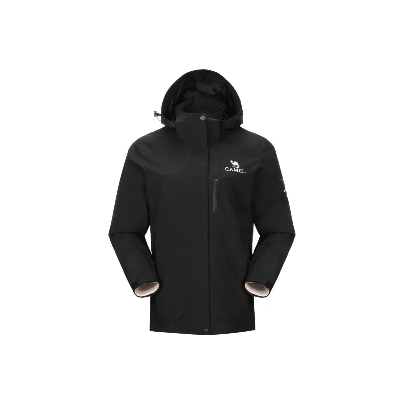 CAMEL Water Resistant Windproof Breathable Wear Resistant Warm Windbreaker Jacket Women's-0