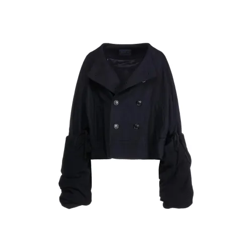 Yohji Yamamoto Double Breasted Long Sleeved Coat