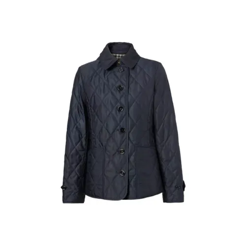 Burberry Puffer Jacket Women's Dark Blue