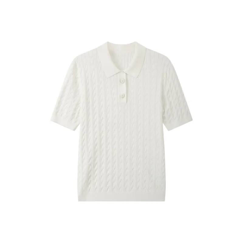 INSUN Knitwear Women's Raw White-0
