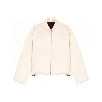 Maje Baseball Jacket Women's Pearl White