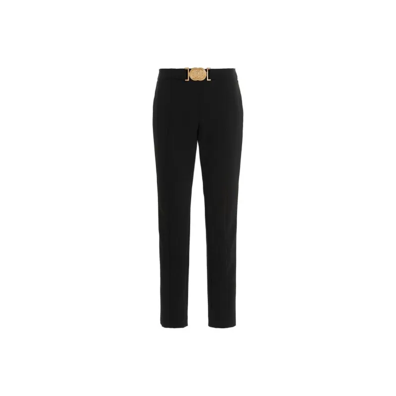 MOSCHINO Smiley Buckled Tailored Pants-0