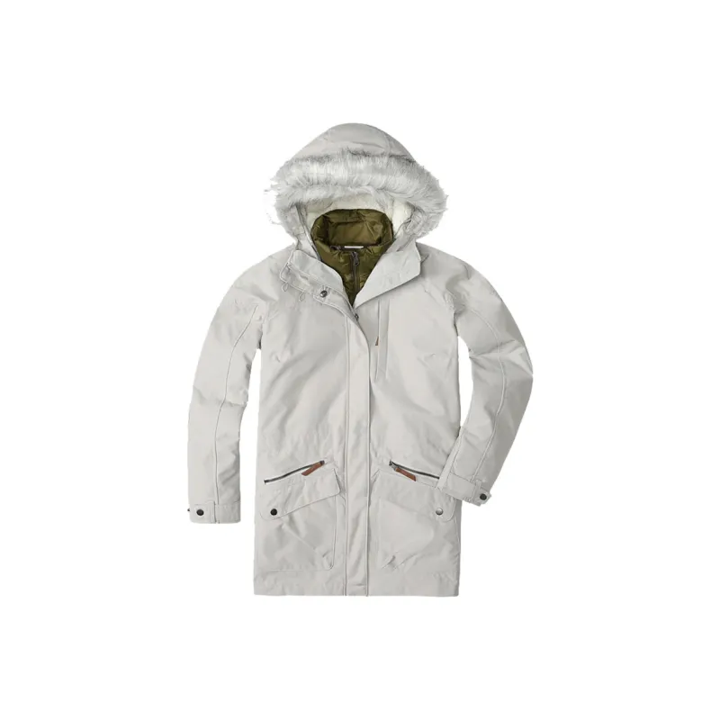 Columbia Puffer Jackets Women's Light Gray-0