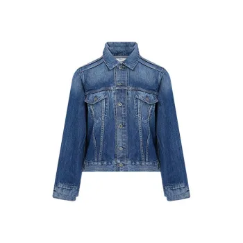 Levis Fitted Moderate Denim Jacket Women's Blue