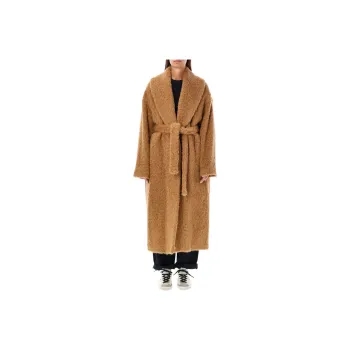Golden Goose Belted Teddy Over Coat