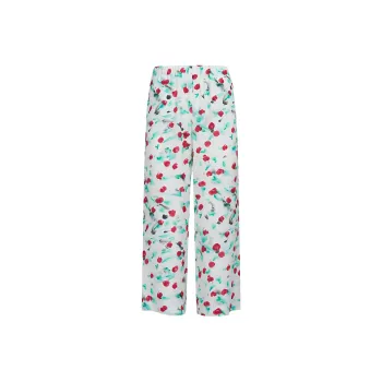 MARNI Floral Printed Cropped Satin Trousers