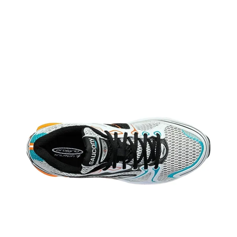 Saucony ProGrid Triumph 4 White Teal Orange-3