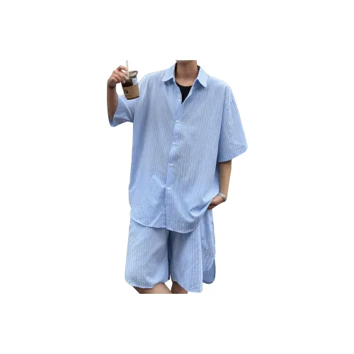 MARK WAFFLE Shirt Matching Set Unisex