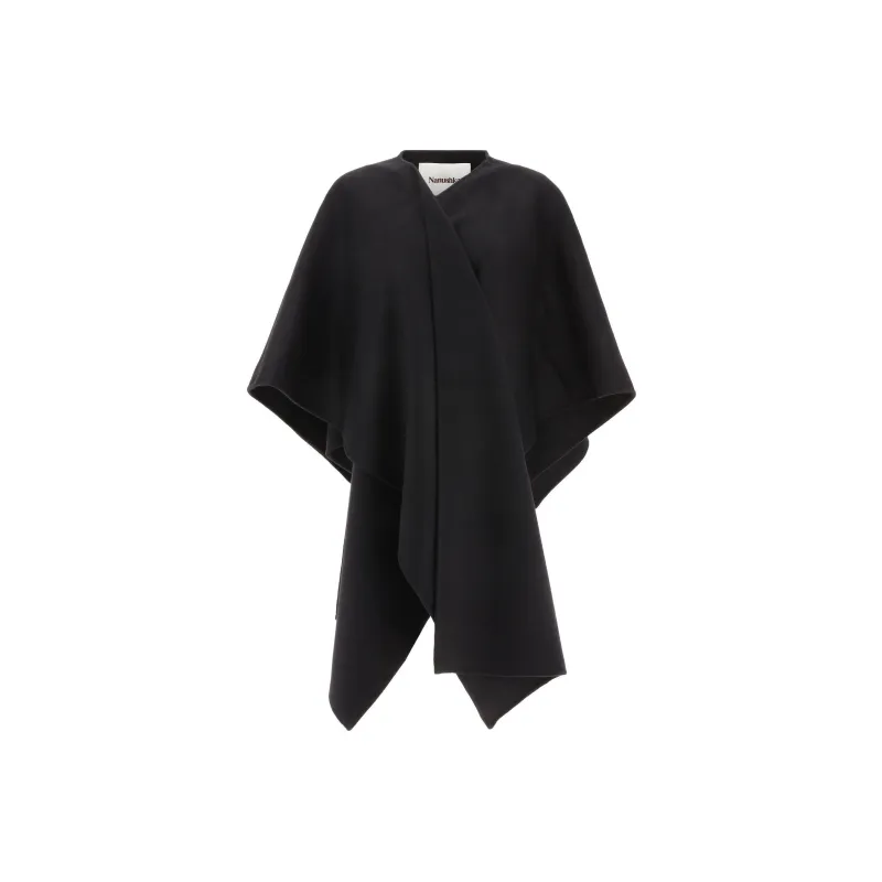 NANUSHKA Cloaks Women's Black-0