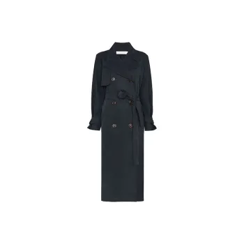 See By Chloe Trench Coats Women's Ink Navy Blue