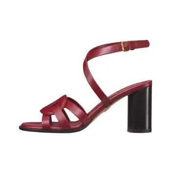 DIOR D Club One Strap Sandals 8cm Women's Red