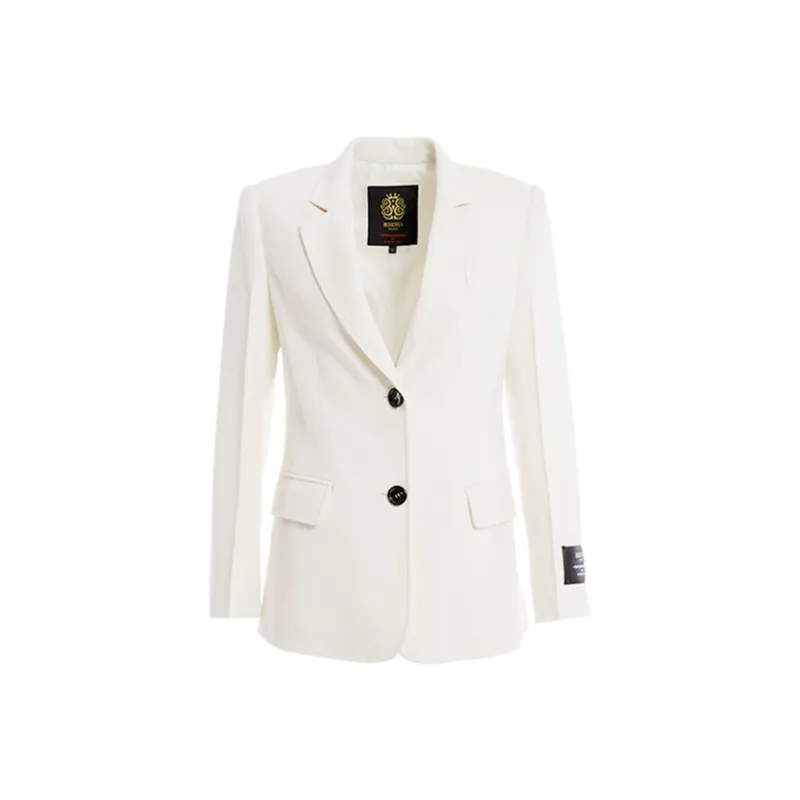 BESIONIA Business Suit Coat Women's White-0