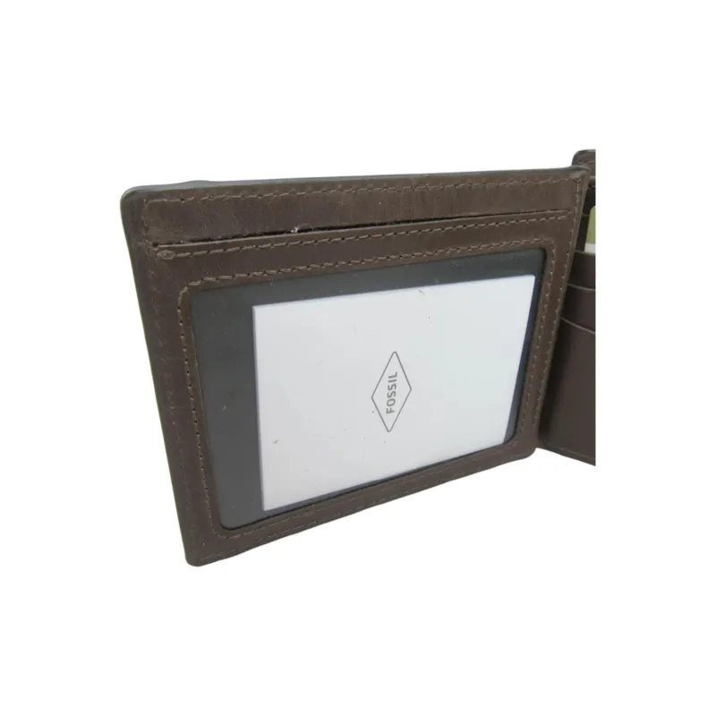 FOSSIL Leather Wallet Men's Brown-4