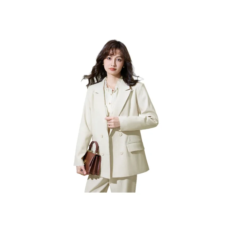 SMEN Cropped Coats Women's Apricot-0