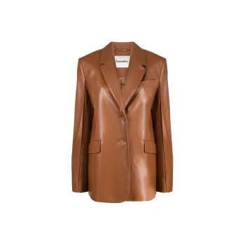 NANUSHKA Oversized Faux leather Blazer